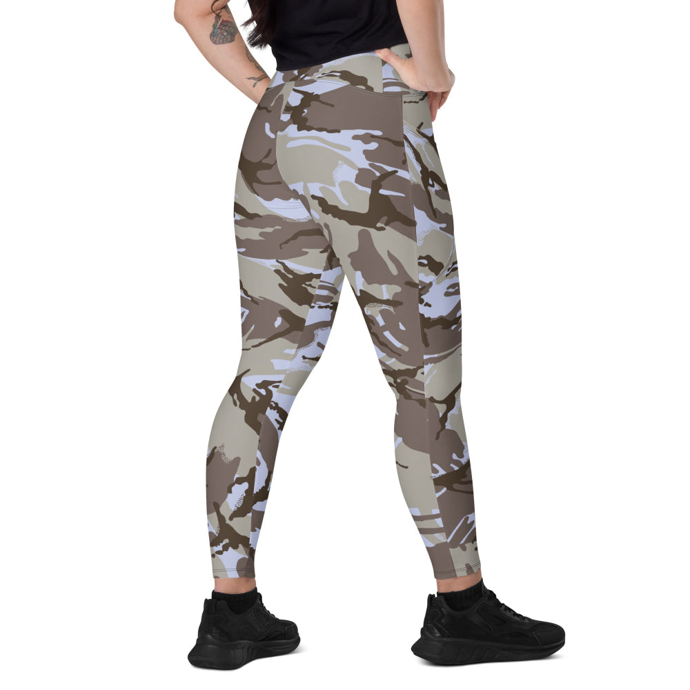 Kuwaiti 1990 DPM Desert CAMO Leggings with pockets - 2XS - Womens With Pockets