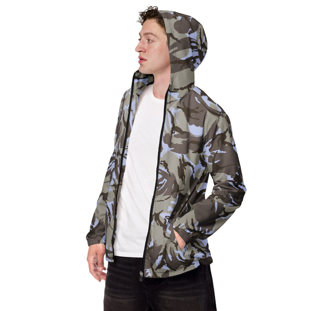 Kuwaiti 1990 DPM Desert CAMO Men’s windbreaker - XS - Mens Windbreaker