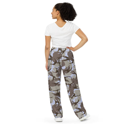 Kuwaiti 1990 DPM Desert CAMO unisex wide-leg pants - Unisex Wide-Leg Pants