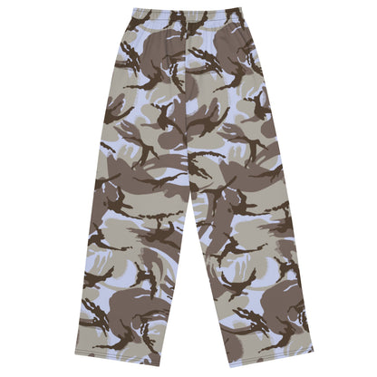 Kuwaiti 1990 DPM Desert CAMO unisex wide-leg pants - Unisex Wide-Leg Pants