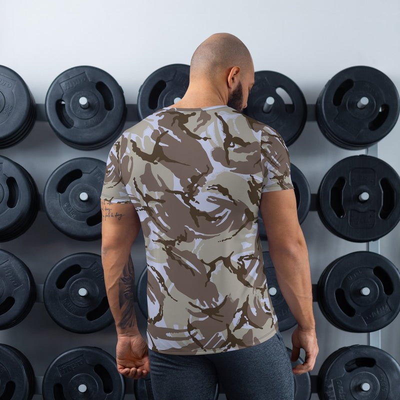 DPM Kuwaiti Desert Gray CAMO Mens Athletic T-Shirt - Shirt