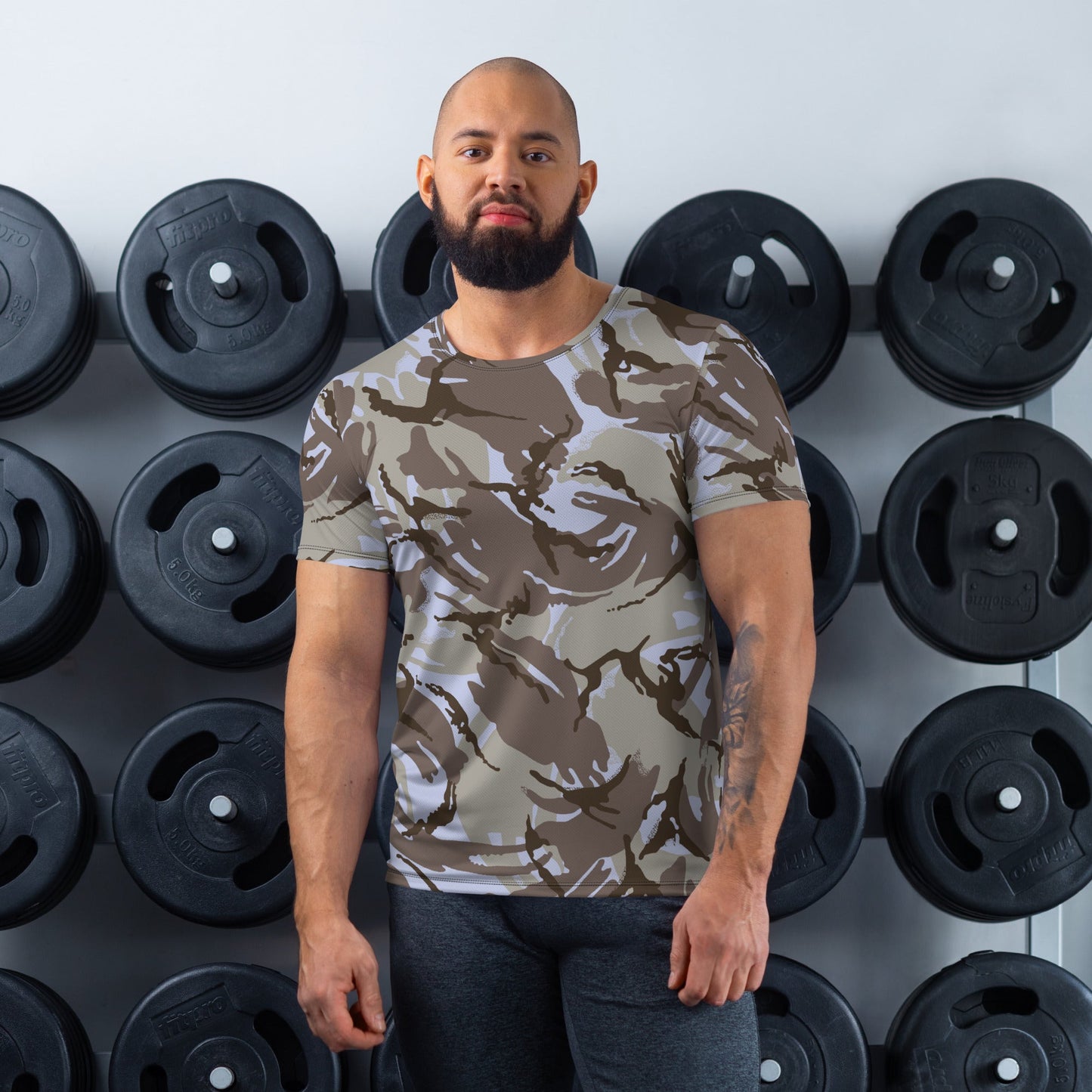 Kuwaiti DPM CAMO Mens Athletic T-shirt - XS - T-Shirts