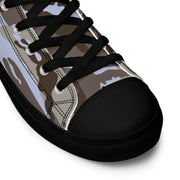 DPM Kuwaiti Desert Gray CAMO Mens High-Top Canvas Shoes