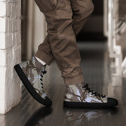 DPM Kuwaiti Desert Gray CAMO Mens High-Top Canvas Shoes - 5