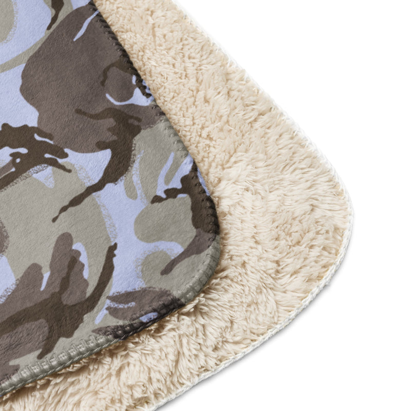 DPM Kuwaiti Desert Gray CAMO Sherpa Blanket