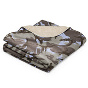 DPM Kuwaiti Desert Gray CAMO Sherpa Blanket