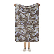 DPM Kuwaiti Desert Gray CAMO Sherpa Blanket - 37″×57″