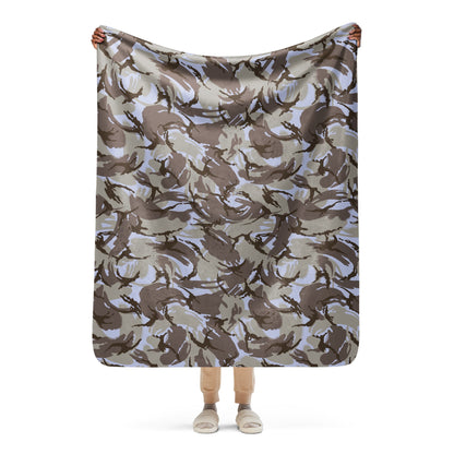 Kuwaiti DPM CAMO Sherpa blanket - 50″×60″ - Blankets