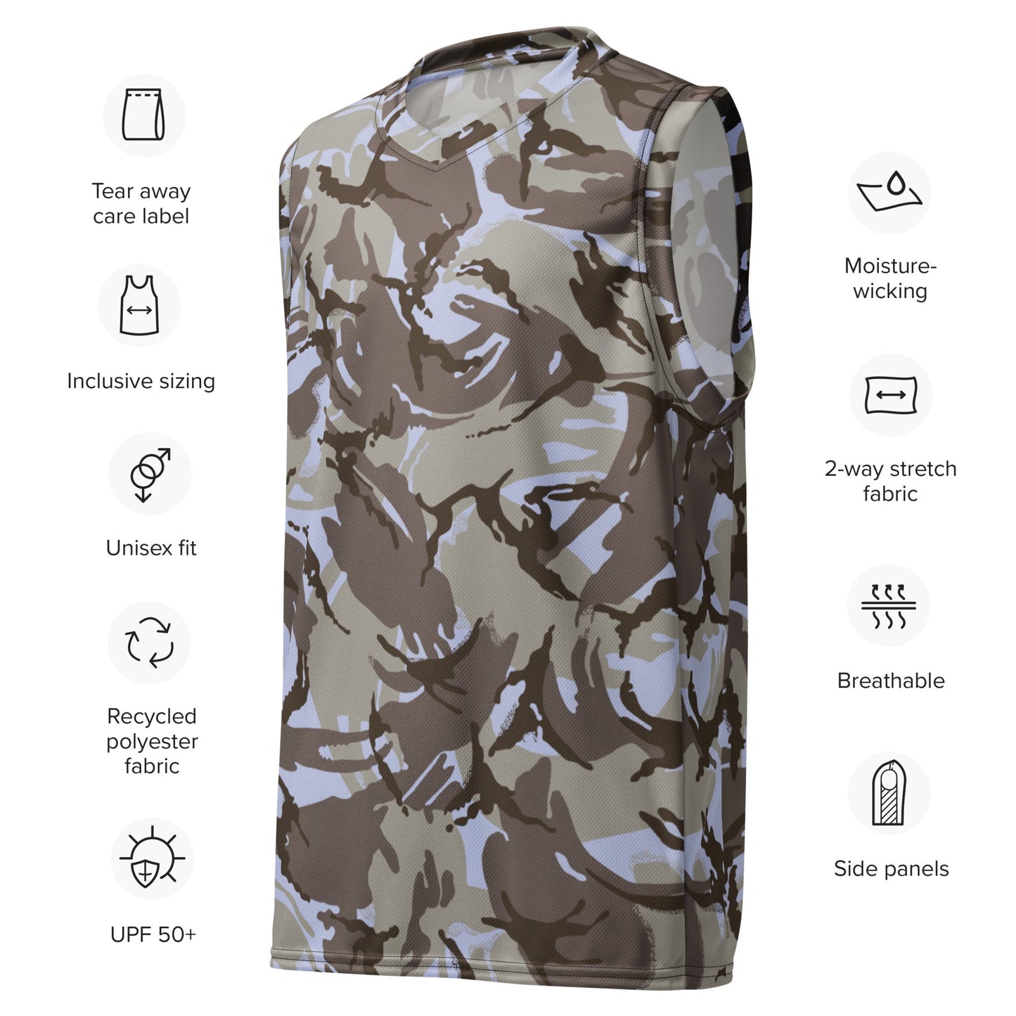 Kuwaiti DPM CAMO unisex basketball jersey - Basketball Jerseys