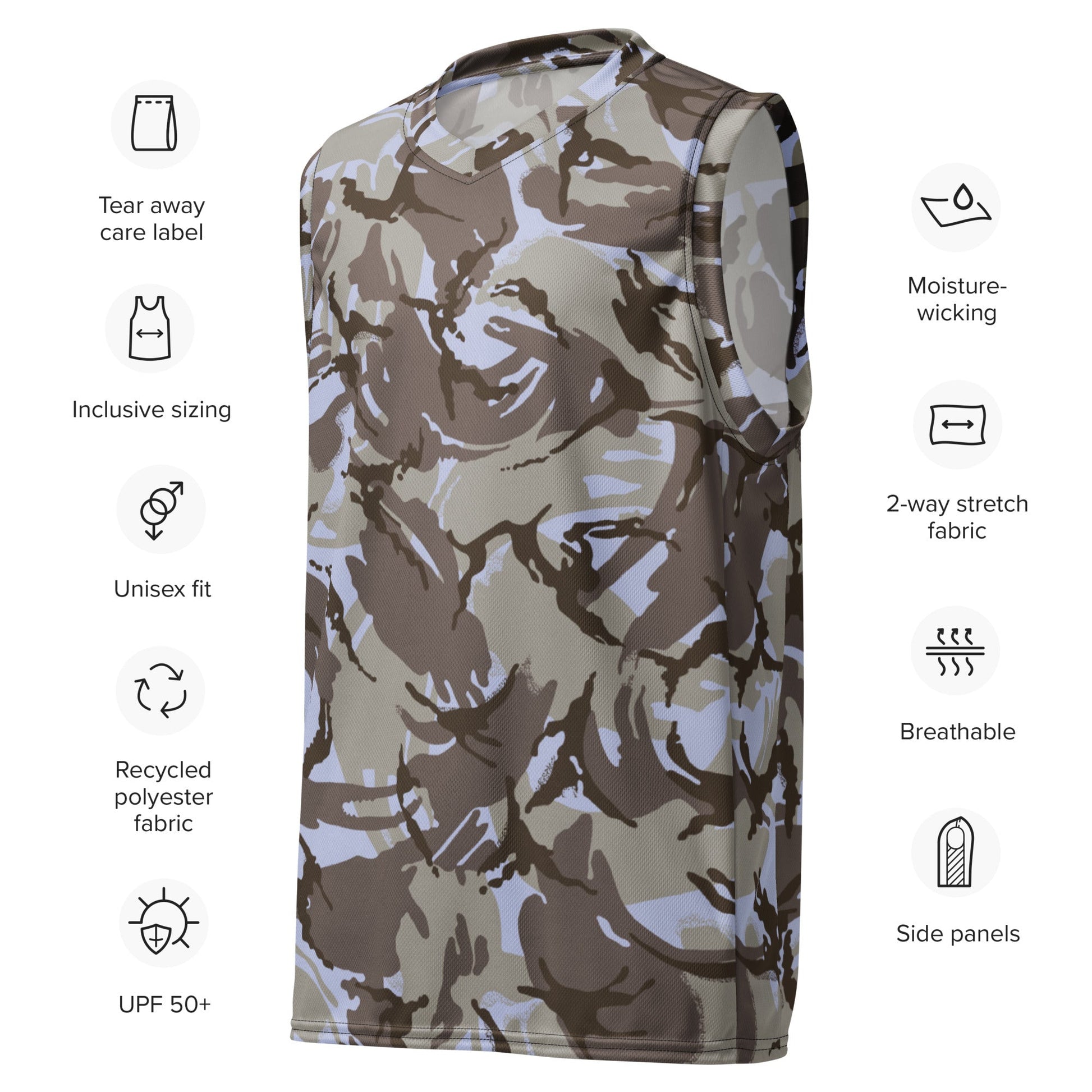 Kuwaiti DPM CAMO unisex basketball jersey - Basketball Jerseys