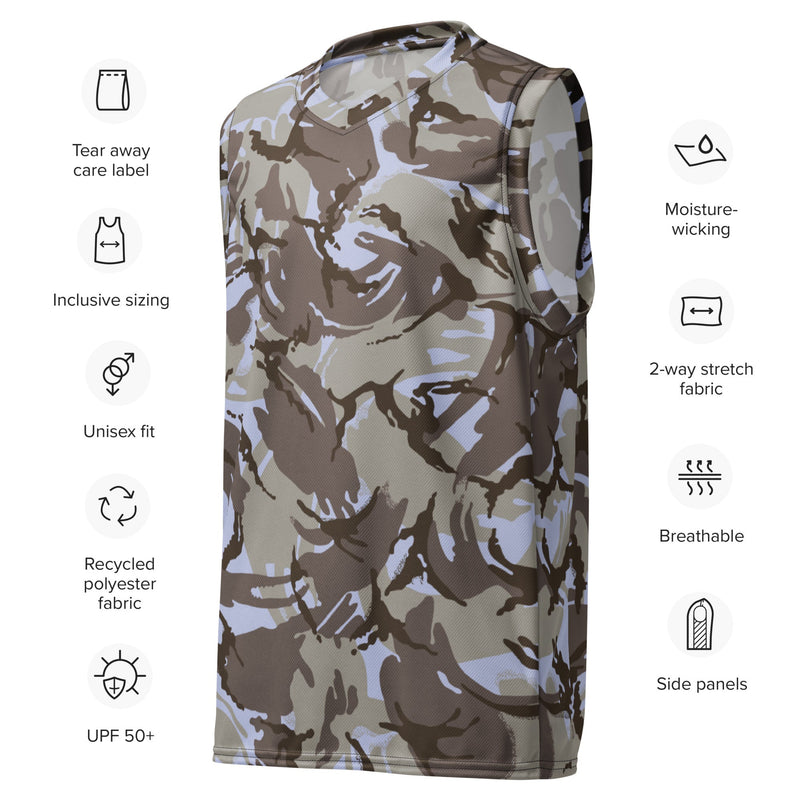 DPM Kuwaiti Desert Gray CAMO Unisex Basketball Jersey