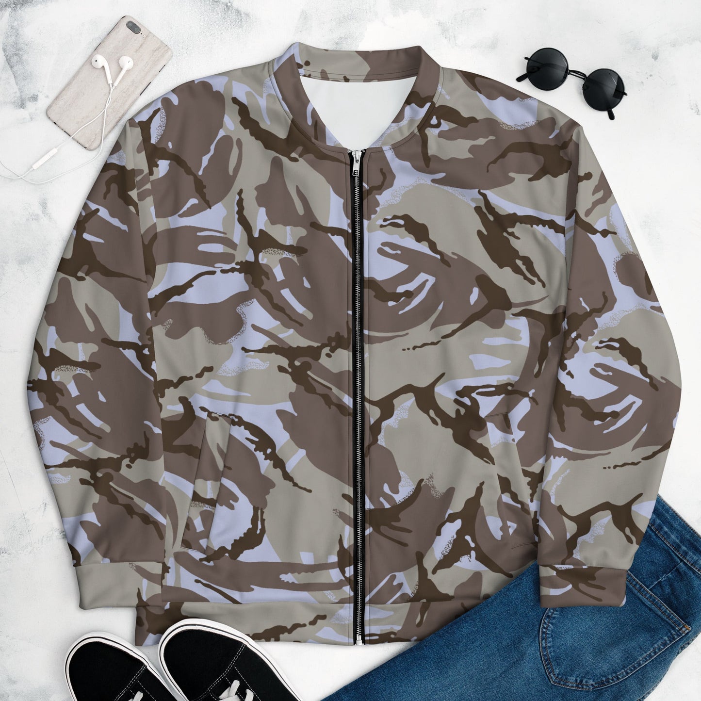 Kuwaiti DPM CAMO Unisex Bomber Jacket - XS - Jackets