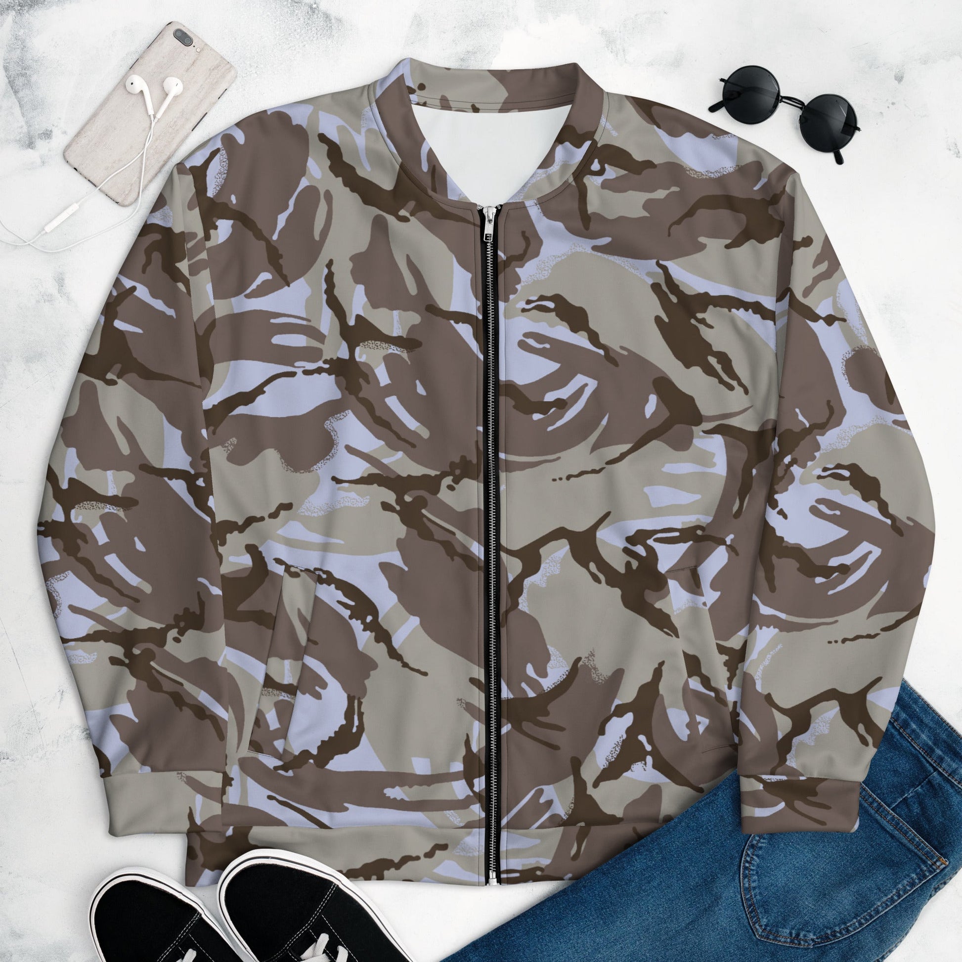 Kuwaiti DPM CAMO Unisex Bomber Jacket - XS - Jackets