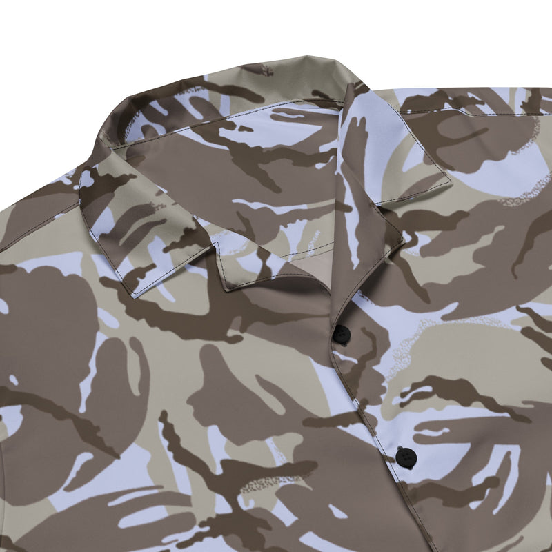 DPM Kuwaiti Desert Gray CAMO Unisex Short-Sleeve Button Shirt - Button-Up