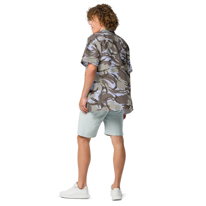 DPM Kuwaiti Desert Gray CAMO Unisex Short-Sleeve Button Shirt - Button-Up