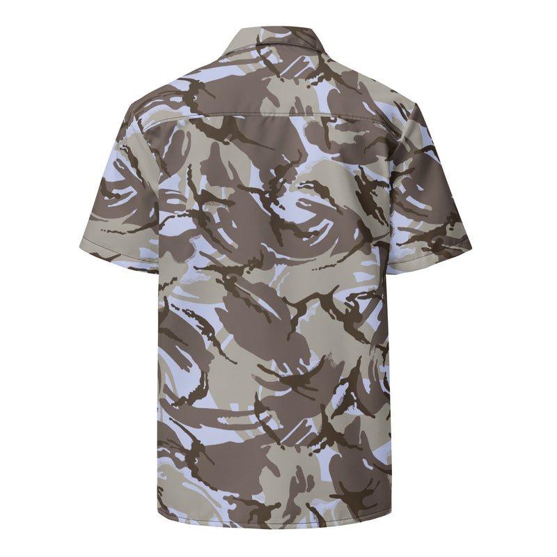 DPM Kuwaiti Desert Gray CAMO Unisex Short-Sleeve Button Shirt - Button-Up