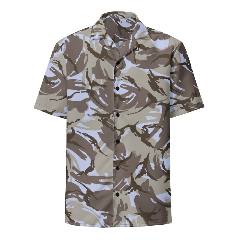 DPM Kuwaiti Desert Gray CAMO Unisex Short-Sleeve Button Shirt - Button-Up