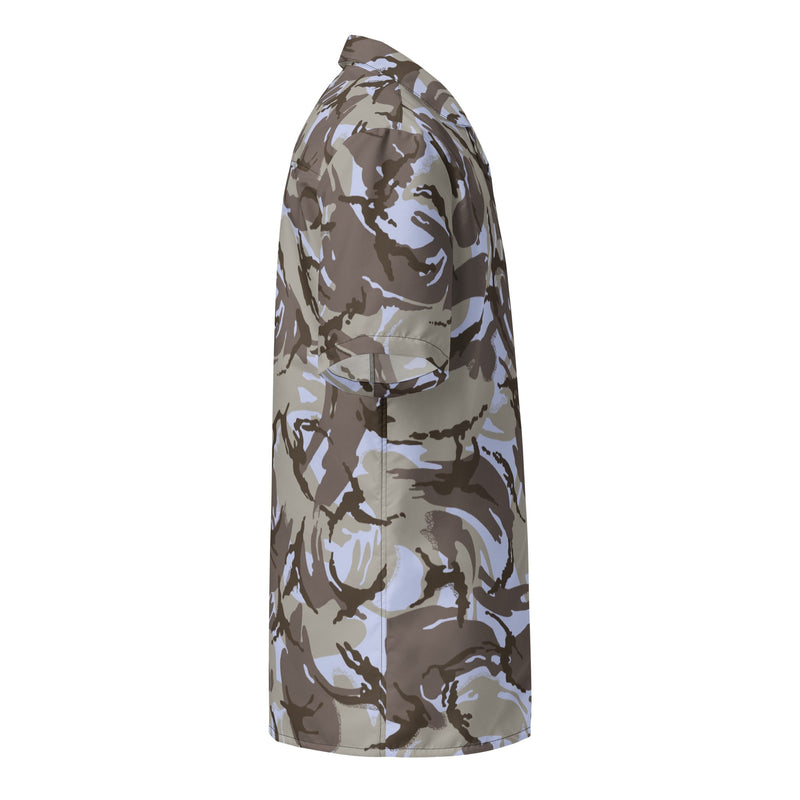 DPM Kuwaiti Desert Gray CAMO Unisex Short-Sleeve Button Shirt - Button-Up