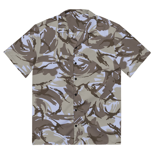 DPM Kuwaiti Desert Gray CAMO Unisex Short-Sleeve Button Shirt - 2XS - Button-Up
