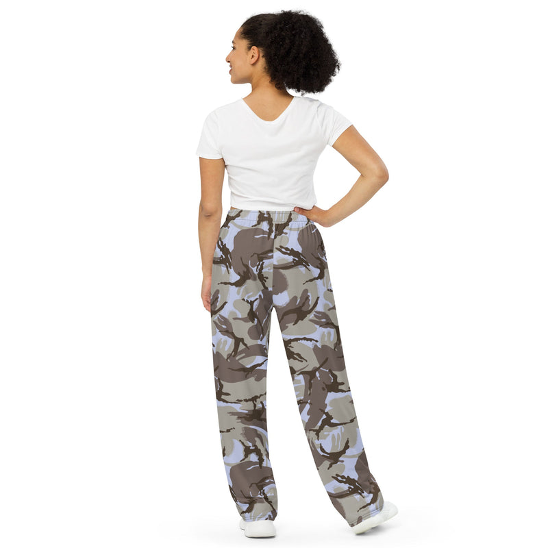 DPM Kuwaiti Desert Gray CAMO Unisex Wide-Leg Leisure Pants - Pant