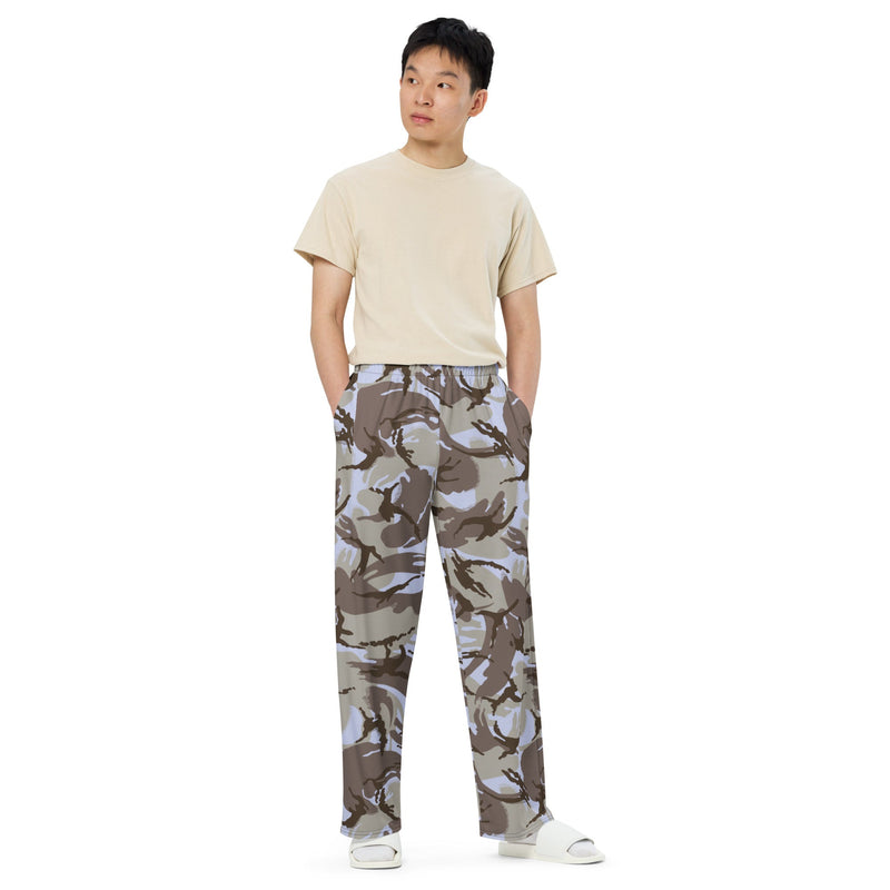 DPM Kuwaiti Desert Gray CAMO Unisex Wide-Leg Leisure Pants - Pant