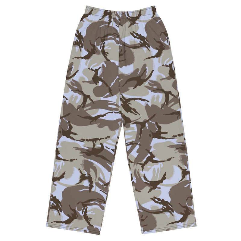 DPM Kuwaiti Desert Gray CAMO Unisex Wide-Leg Leisure Pants - 2XS - Pant