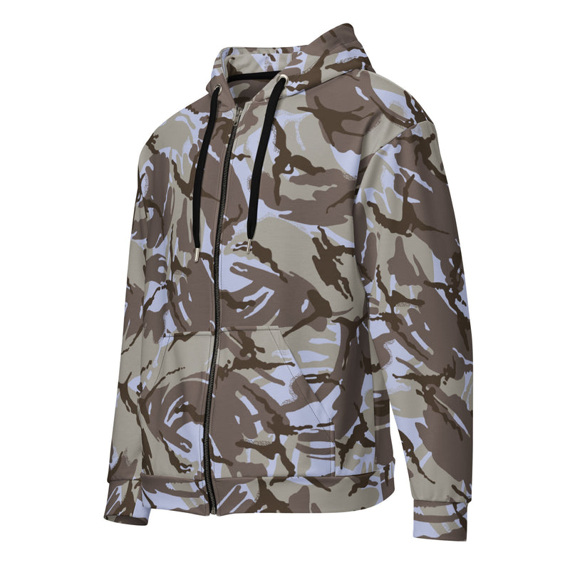 DPM Kuwaiti Desert Gray CAMO Unisex Zip Hoodie