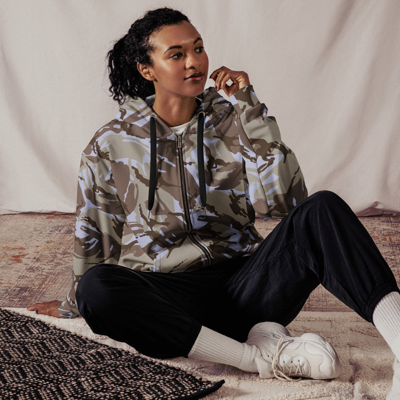 DPM Kuwaiti Desert Gray CAMO Unisex Zip Hoodie