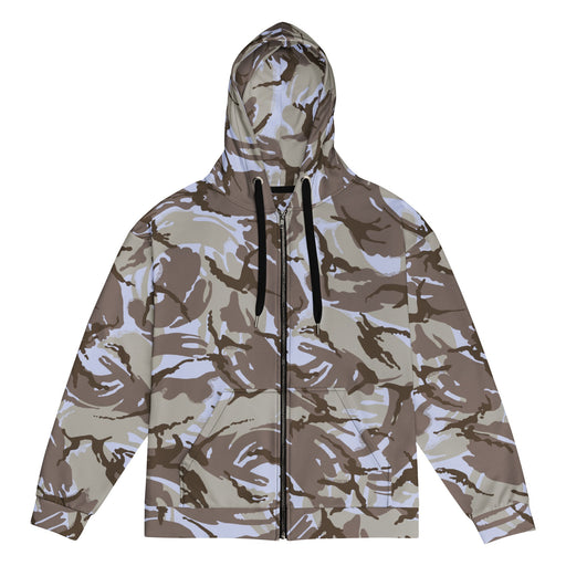 DPM Kuwaiti Desert Gray CAMO Unisex Zip Hoodie - 2XS