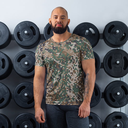 Latvian LATPAT CAMO Mens Athletic T-Shirt - XS