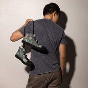 Digital Baltic Transitional CAMO Mens High-Top Canvas Shoes