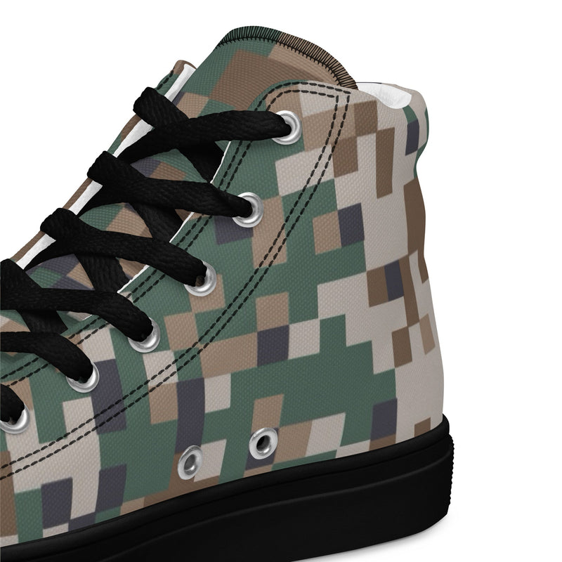 Digital Baltic Transitional CAMO Mens High-Top Canvas Shoes