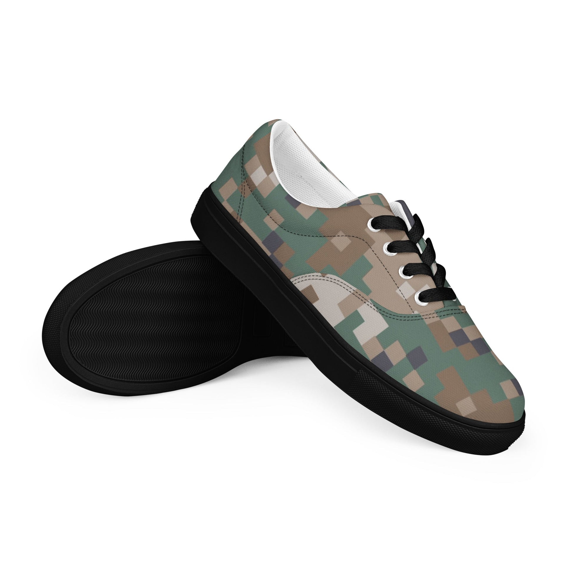 Latvian LATPAT CAMO Mens Lace-Up Canvas Shoes - 5 - Lace-up