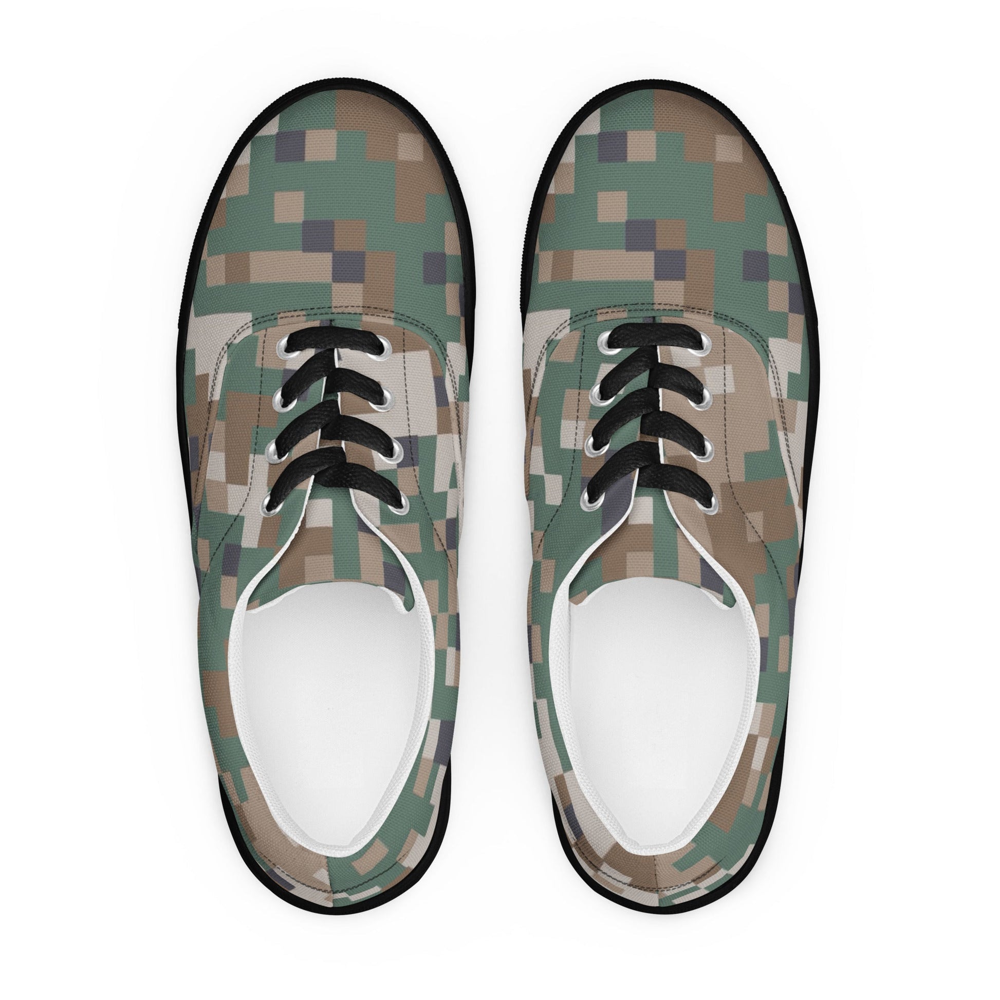 Latvian LATPAT CAMO Mens Lace-Up Canvas Shoes - Lace-up