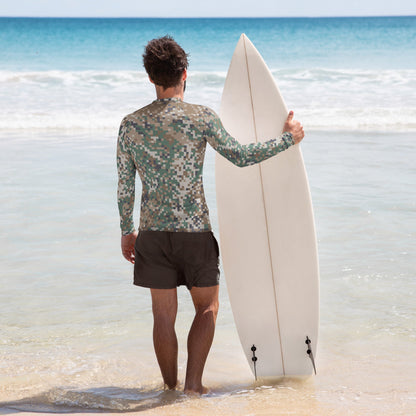 Latvian LATPAT CAMO Mens Long-Sleeve Rash Guard