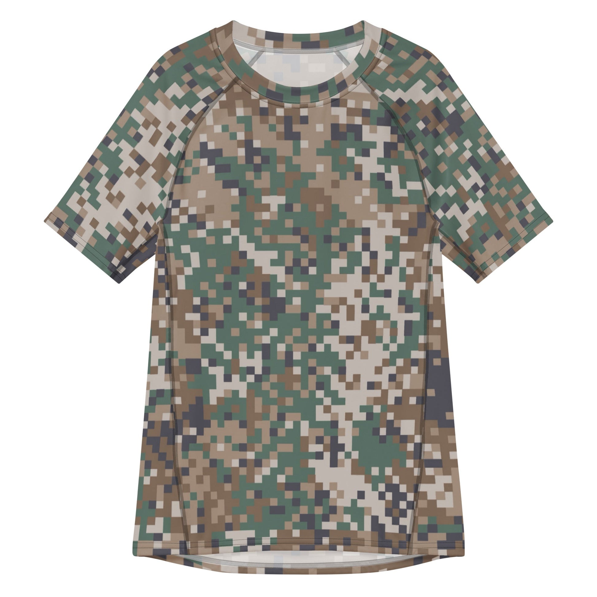 Latvian LATPAT CAMO Mens Short-Sleeve Rash Guard - 2XS