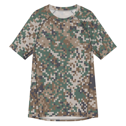 Digital Baltic Transitional CAMO Mens Short-Sleeve Rash Guard - 2XS - SS