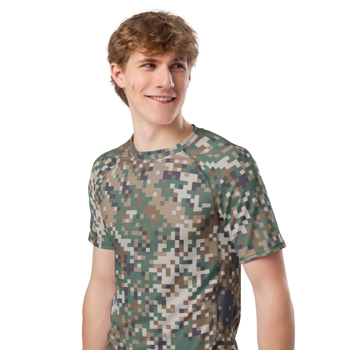 Latvian LATPAT CAMO Mens Short-Sleeve Rash Guard