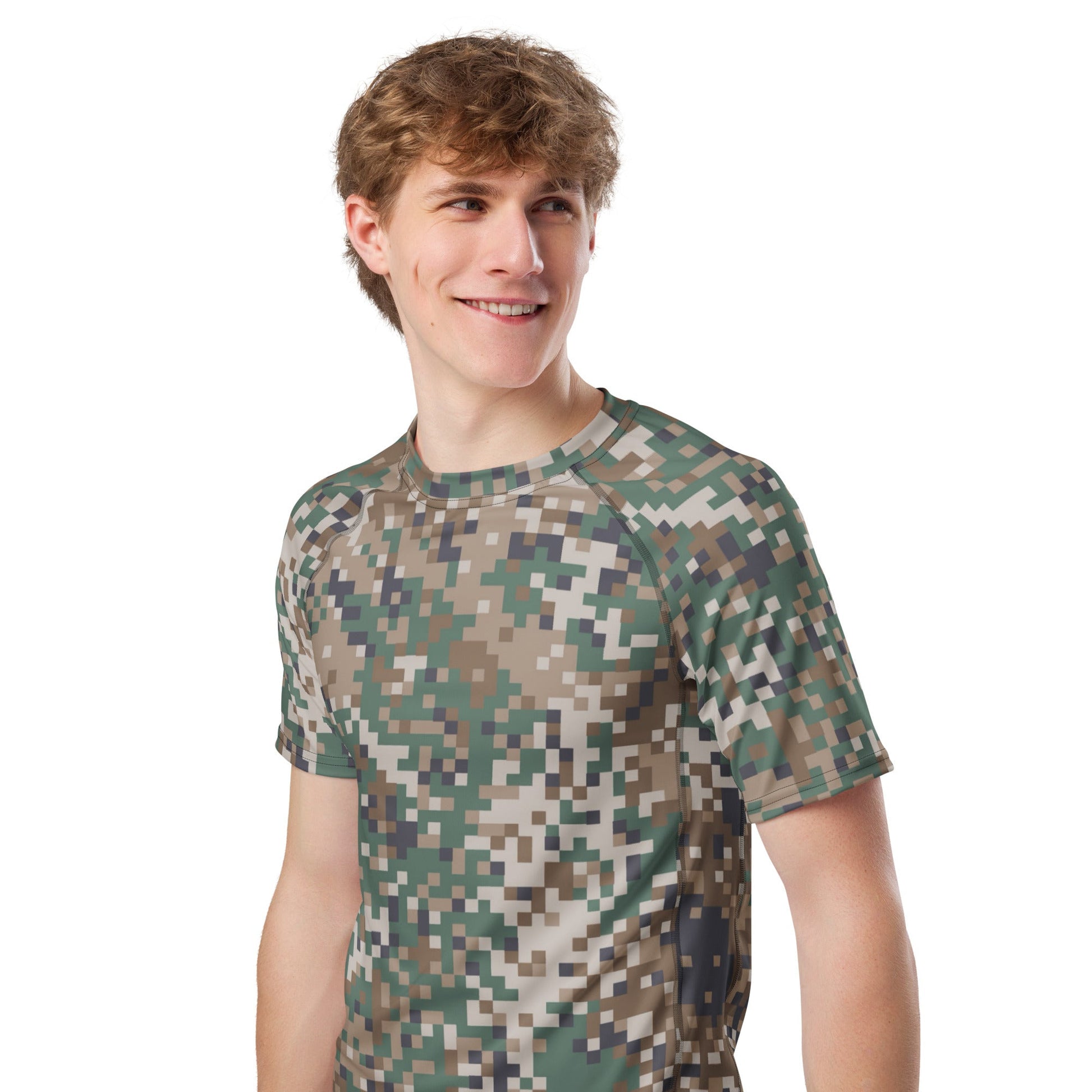 Latvian LATPAT CAMO Mens Short-Sleeve Rash Guard