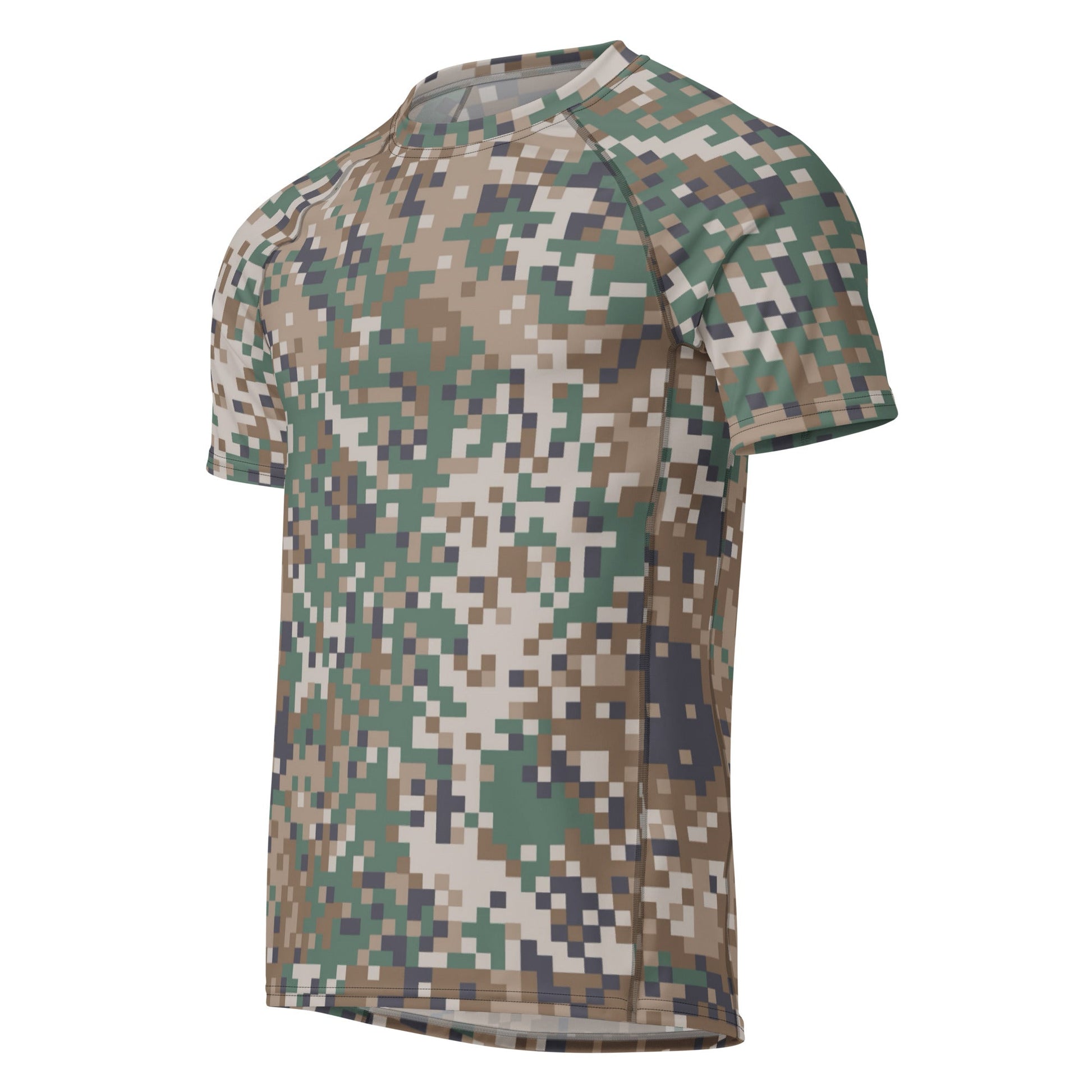 Latvian LATPAT CAMO Mens Short-Sleeve Rash Guard