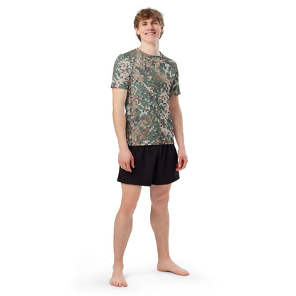 Latvian LATPAT CAMO Mens Short-Sleeve Rash Guard