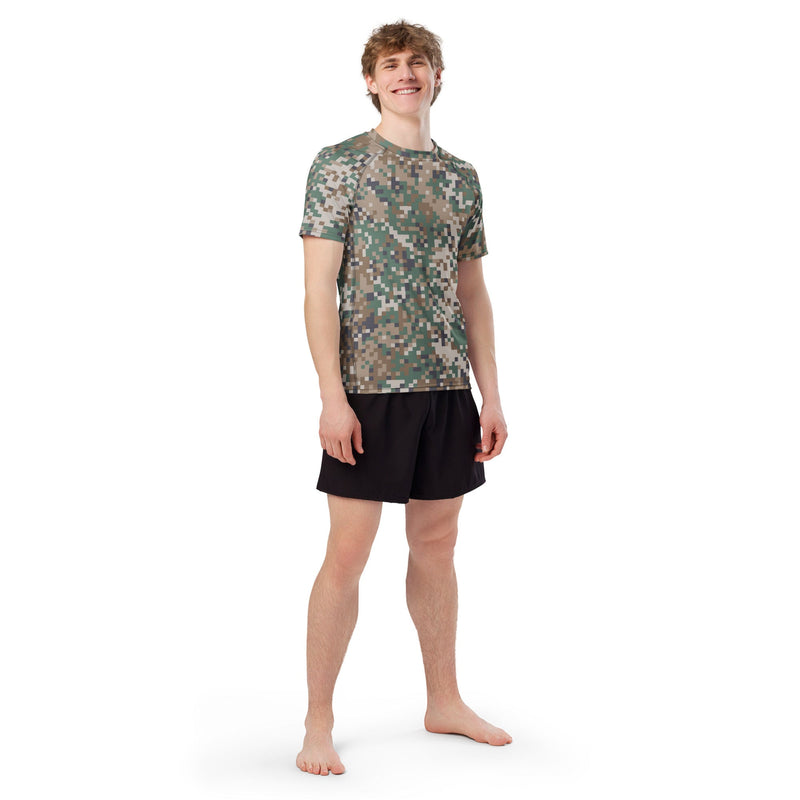 Digital Baltic Transitional CAMO Mens Short-Sleeve Rash Guard - SS