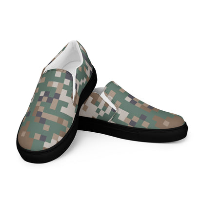 Latvian LATPAT CAMO Mens Slip-On Canvas Shoes - 5