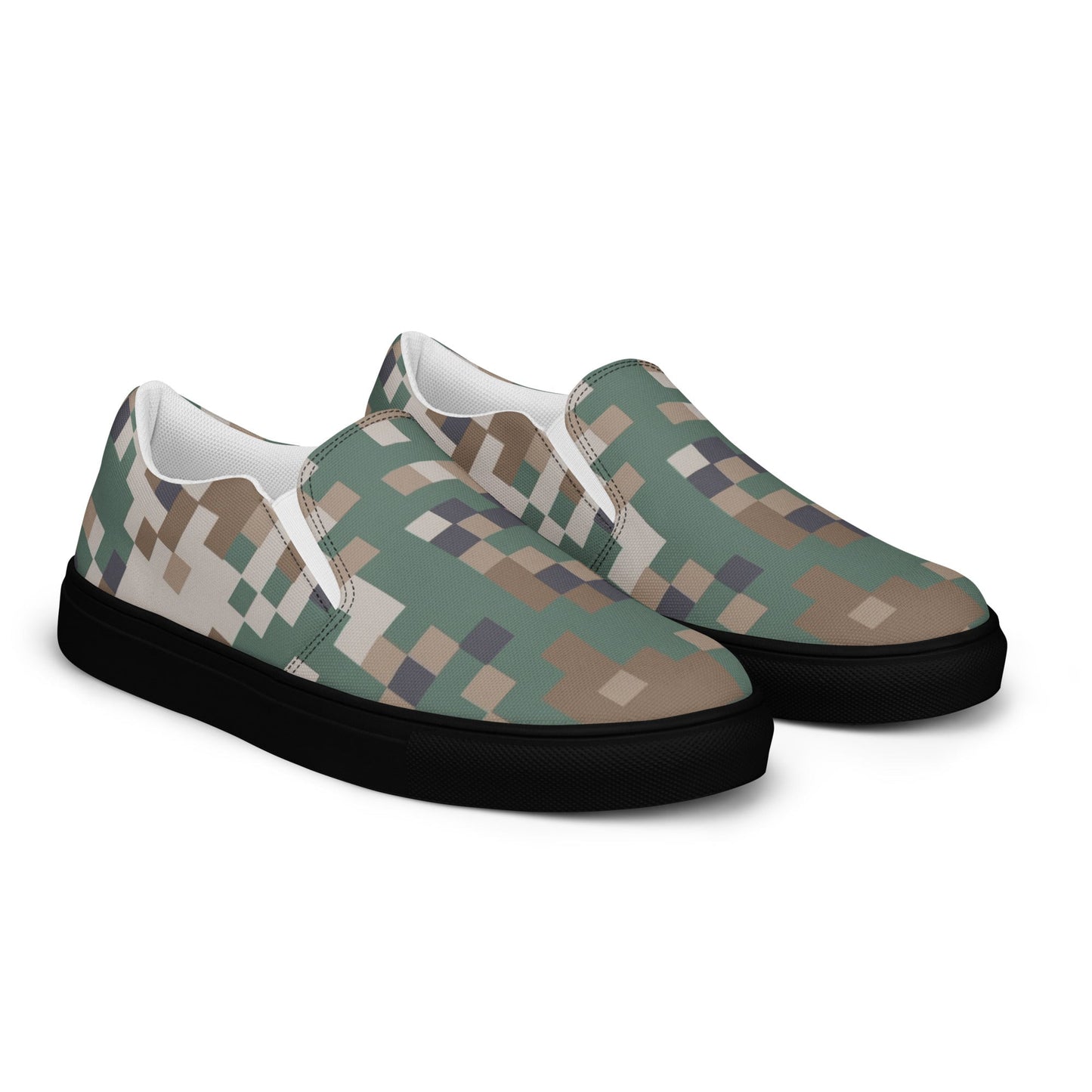 Latvian LATPAT CAMO Mens Slip-On Canvas Shoes