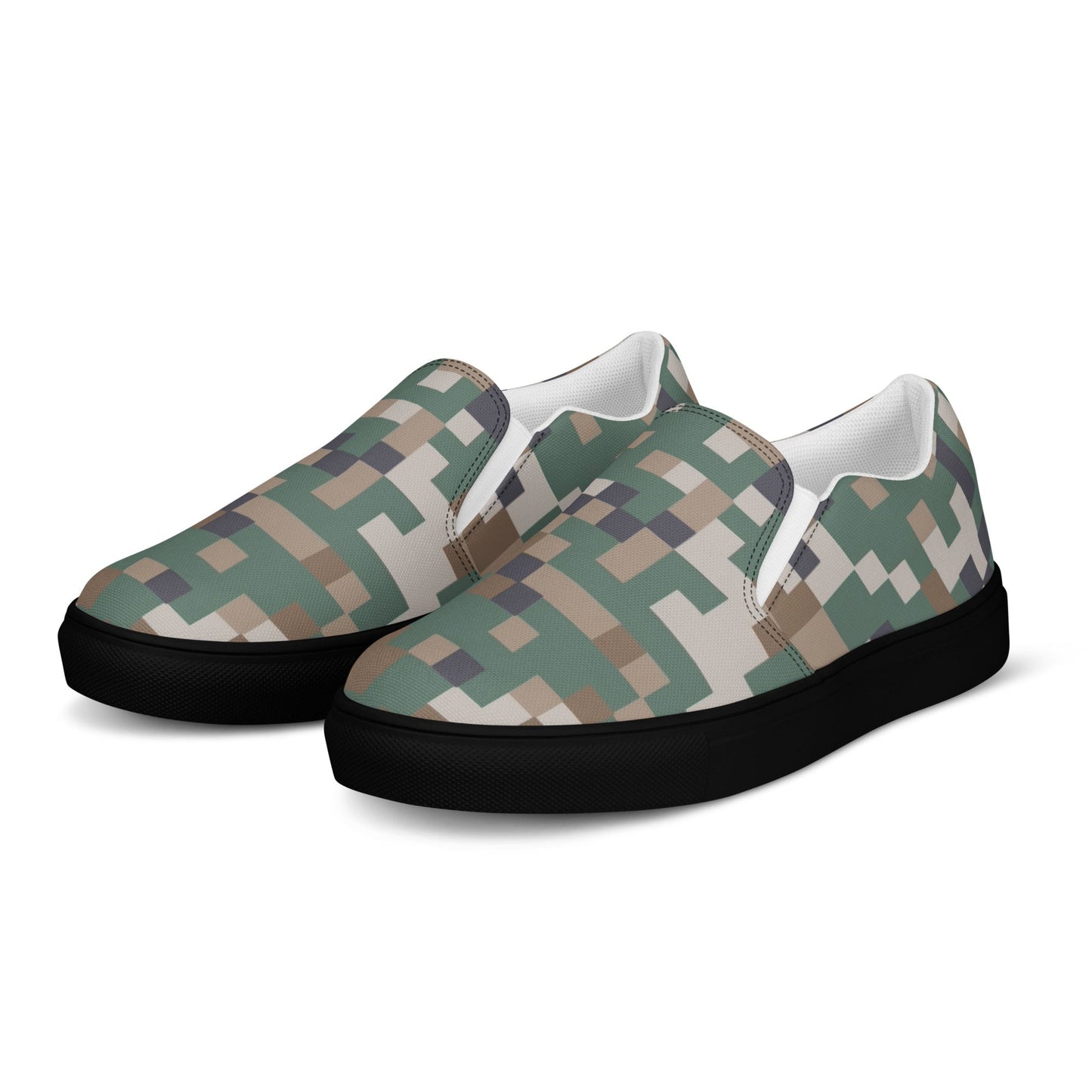 Latvian LATPAT CAMO Mens Slip-On Canvas Shoes