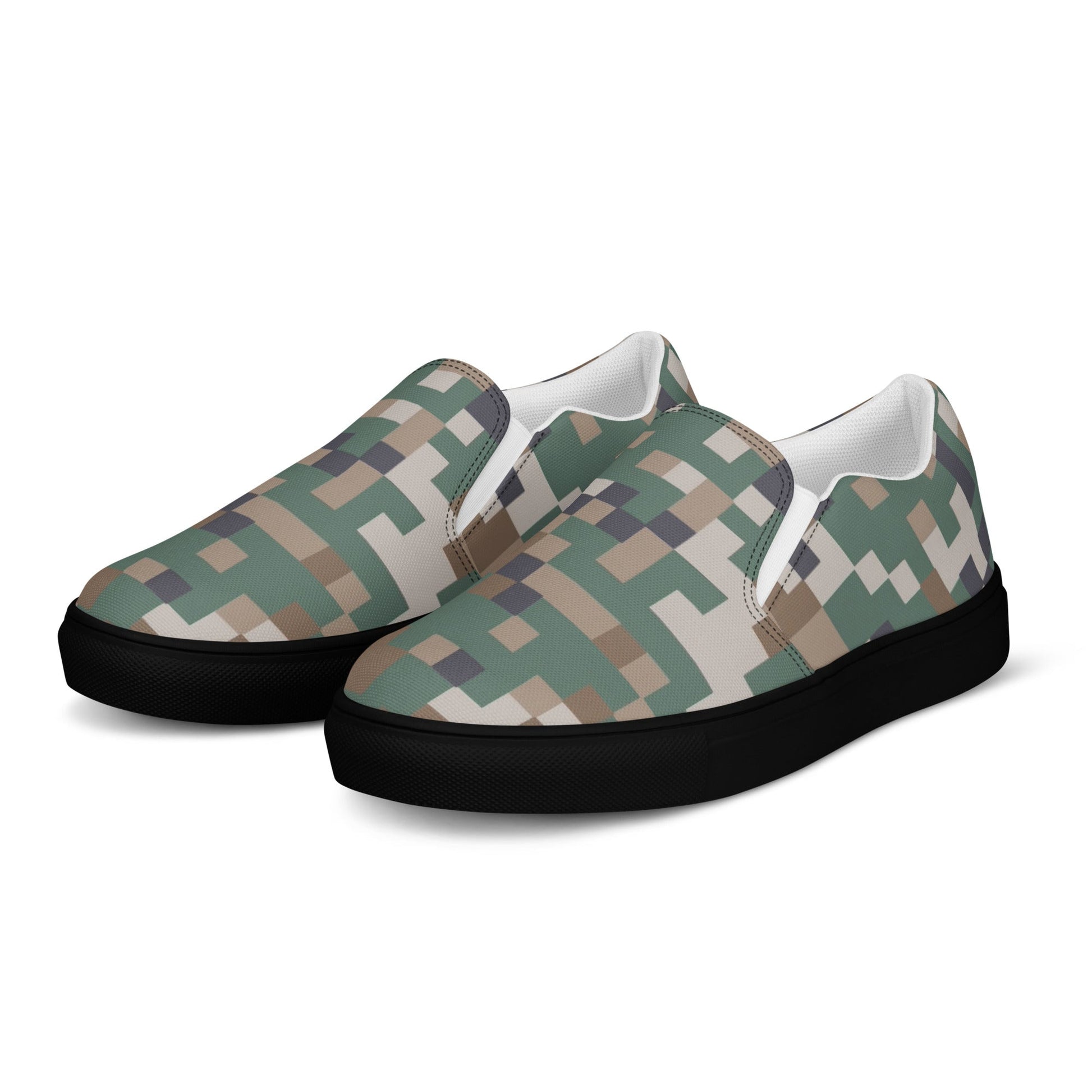 Latvian LATPAT CAMO Mens Slip-On Canvas Shoes