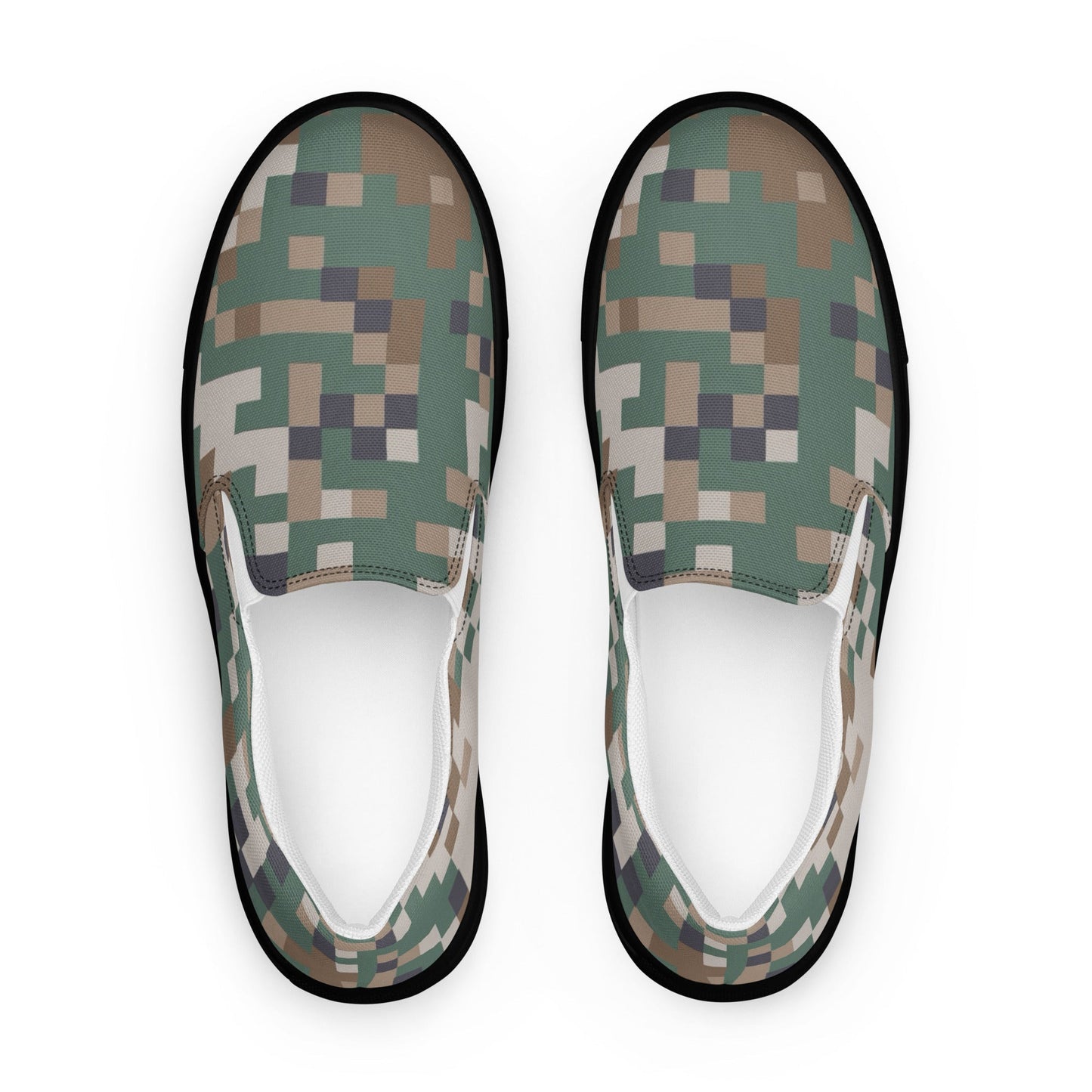 Latvian LATPAT CAMO Mens Slip-On Canvas Shoes