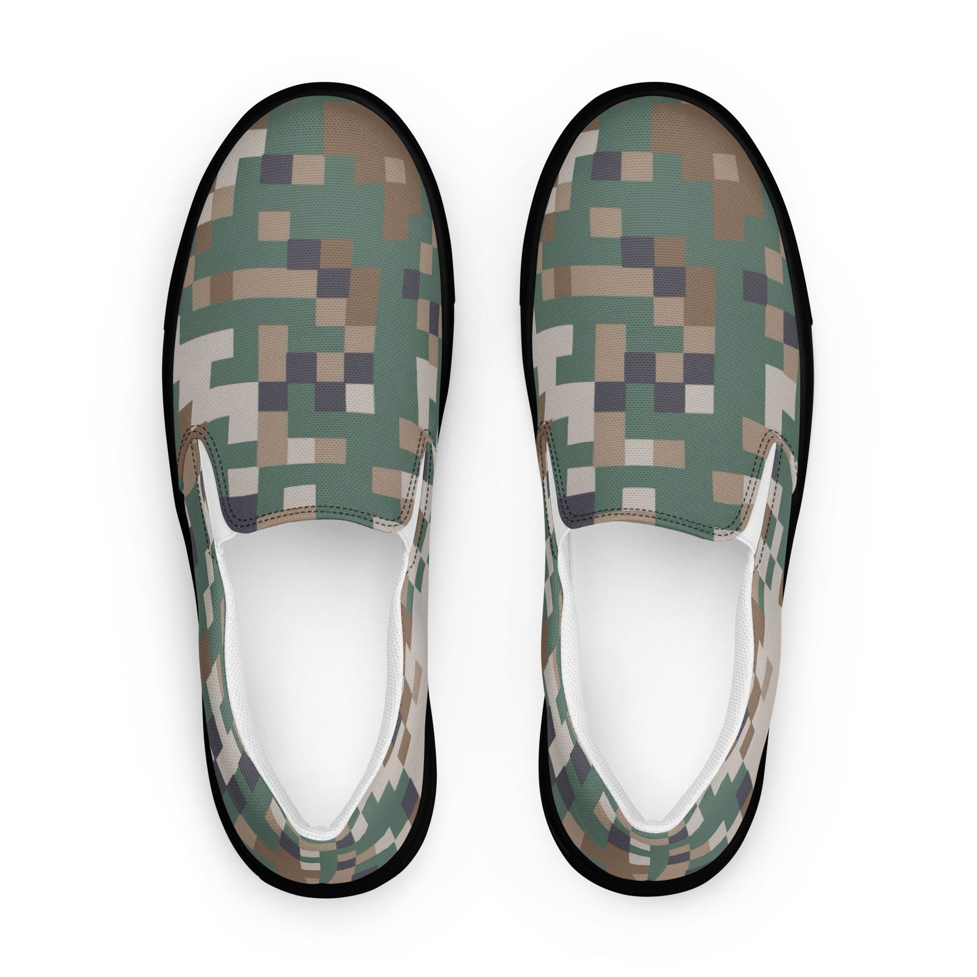 Latvian LATPAT CAMO Mens Slip-On Canvas Shoes