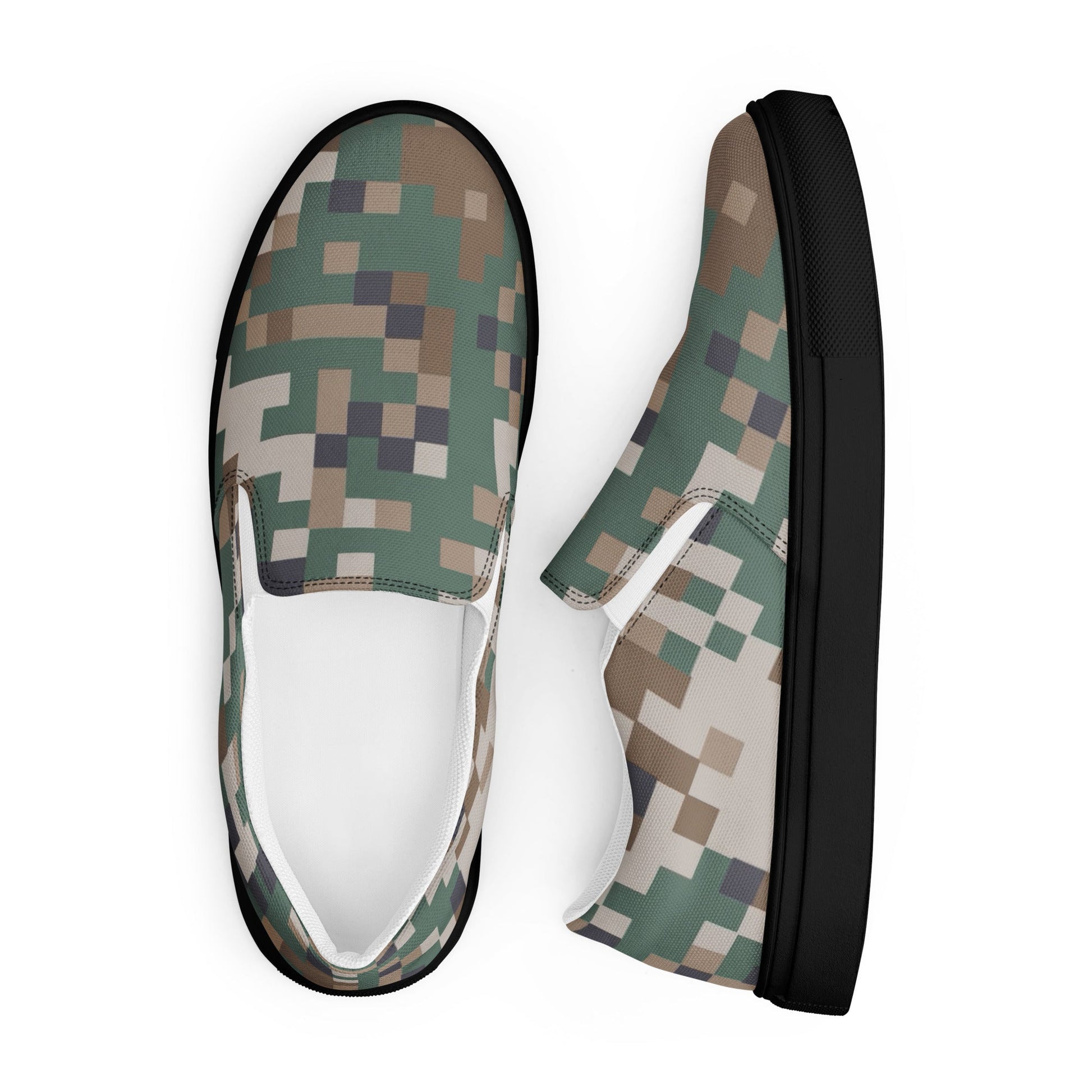Latvian LATPAT CAMO Mens Slip-On Canvas Shoes