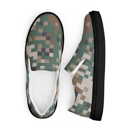 Latvian LATPAT CAMO Mens Slip-On Canvas Shoes